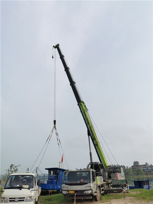 建昌县桥梁建设吊装案例